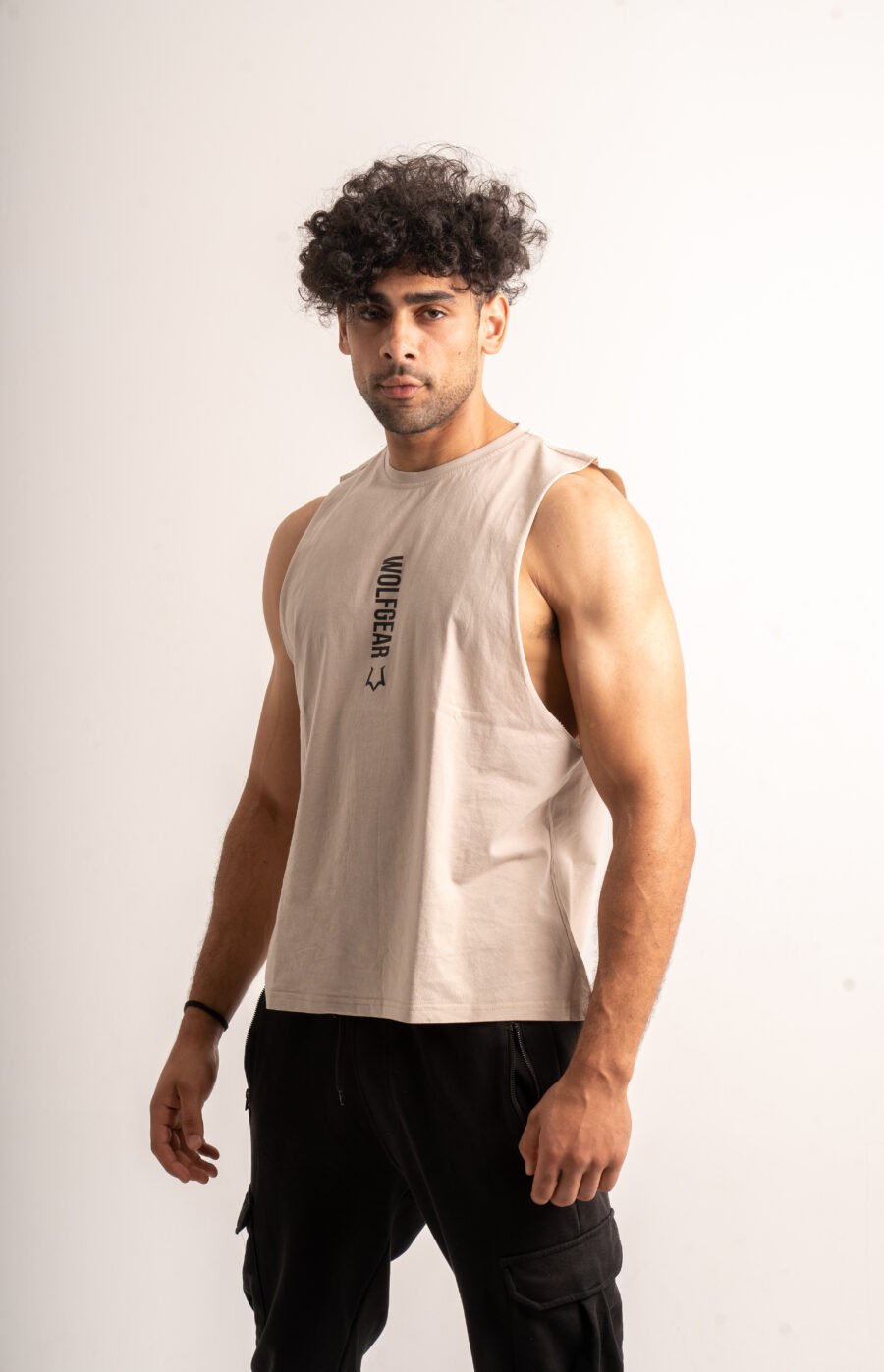 Beige Icon tank top